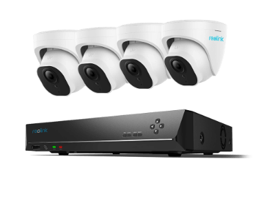 4 CCTV Camera Kit, 5 Megapixel Super High Definition, Advanced system with PoE for Ultimate Property Protection