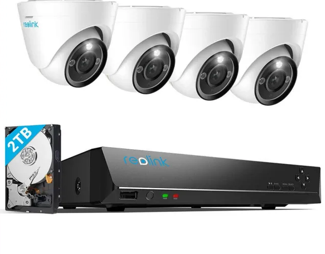 12 Megapixel 4 CCTV Camera Kit, Intelligent, 4K, ULTRA High Definition