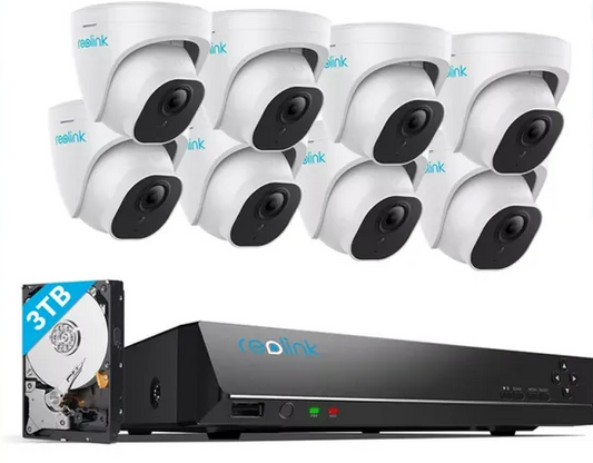 8 CCTV Camera Kit, 4K, 16 channel, ULTRA High Definition